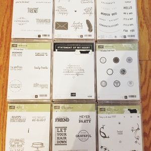 9 Stampin Up!  Stamp Sets